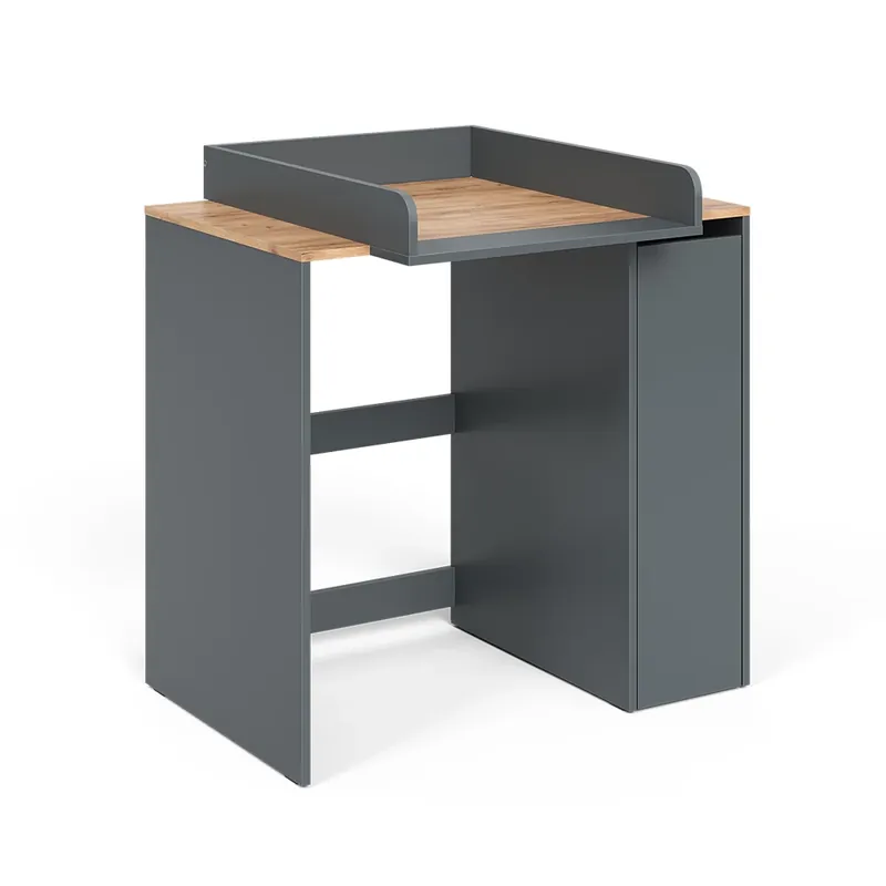 Promoție Dulap pentru mașină de spălat Viktor Stejar antracit/Goldkraft 93.6x88.2 cm 2 părți cu covoraș de schimb Vicco