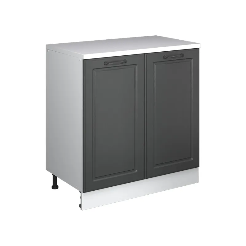 Dulap pentru mansardă Rion Casă de țară antracit 80x81.6 cm fără înclinare cu 2 uși Vicco Livrare expres