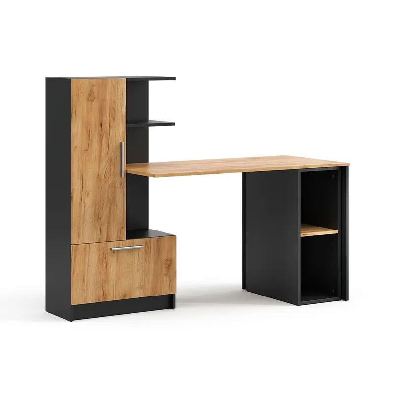 Reducere de preț Birou Tomy antracit/Stejar auriu 150 x 59 cm Set de 2 Vicco