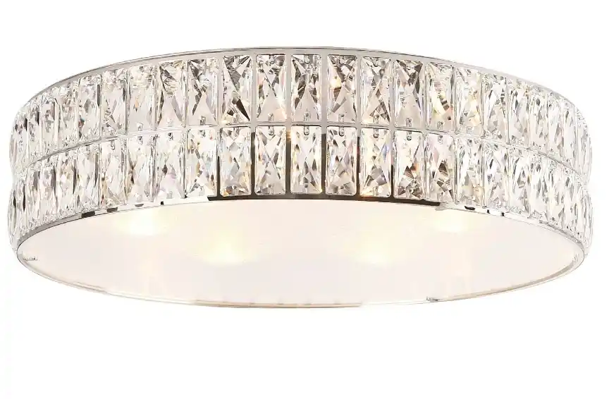 Retur gratuit Plafoniera Max Light Diamante C0121 crom cristal sticlă 5xG9 38 cm