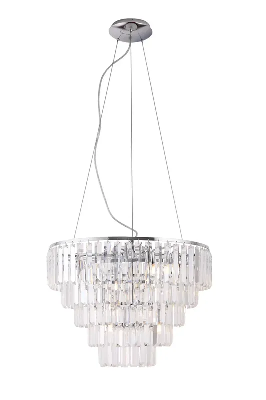 Preț redus Pendant lamp Max Light Monaco P0260 crom sticlă 15x40W 60 cm