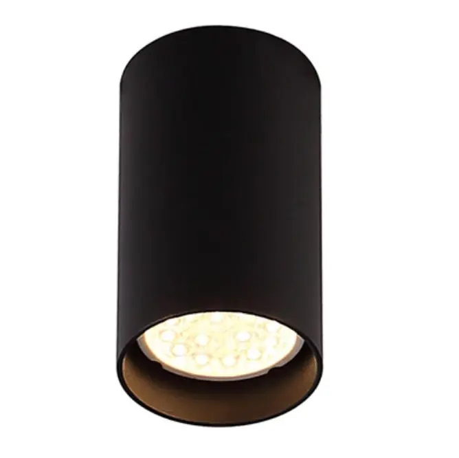 Calitate înaltă Plafonieră Max Light Pet Round C0142 negru metal GU10 1x50W 6 cm