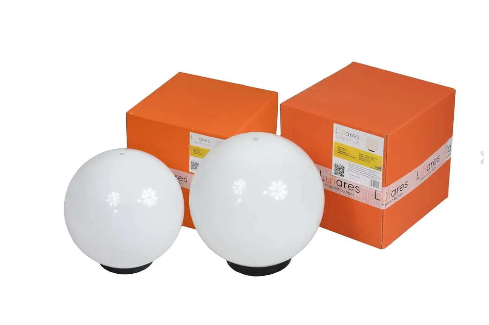 Ieftin Set de 2 lămpi cu bile pentru grădină în aer liber - LUNA BALLS 25, 30 cm + LED - PREMIUM - UV