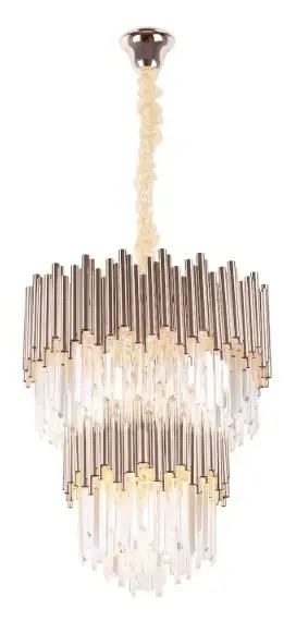 Calitate înaltă Lampă suspendată Max Light Vogue P0283 aurie 16x40W metal sticlă 60 cm