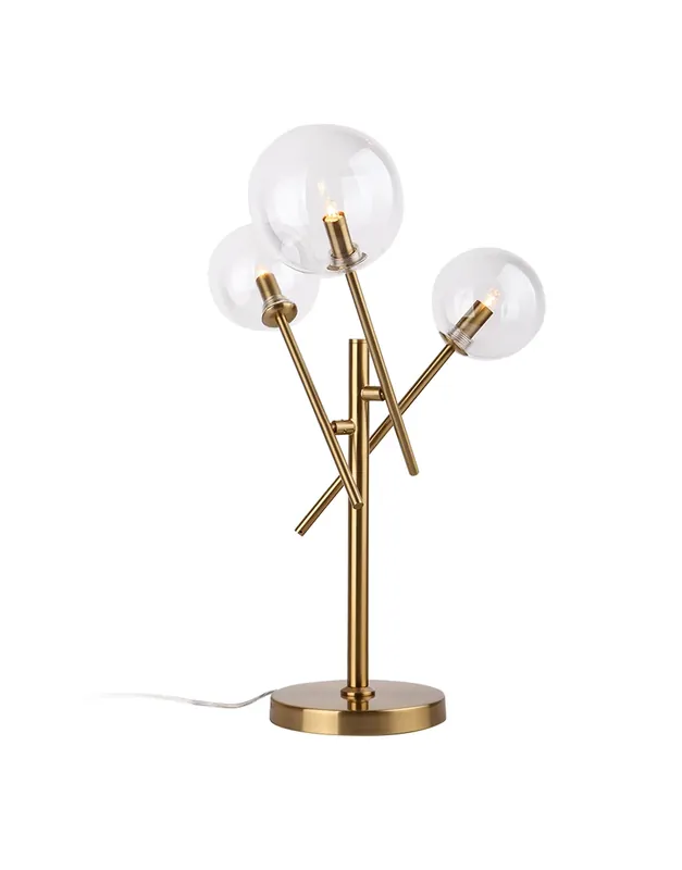 Lampă de masă Max Light Lollipop T0035 alamă metal și sticlă 3x40W Mai ieftin
