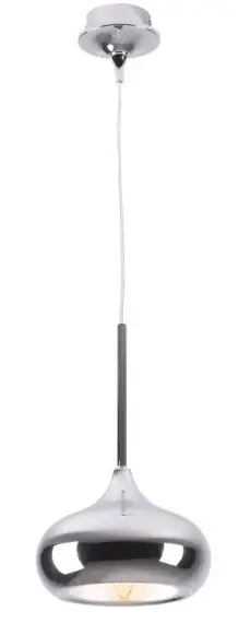 Comandă acum Lampă suspendată Max Light Vox crom metal 21 cm P0304