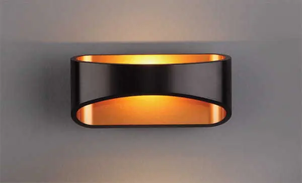 Aplică perete LED Max Light Hugo W0054 negru/auriu 5W 3000K aluminiu Ofertă specială