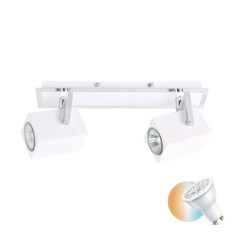 Retur gratuit Reflector modern în 2 puncte Mateo GU10