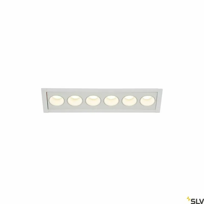 Spot încastrat SLV MILANDOS 6 alb 960 lm 2700K IP20 1005417 Retur ușor