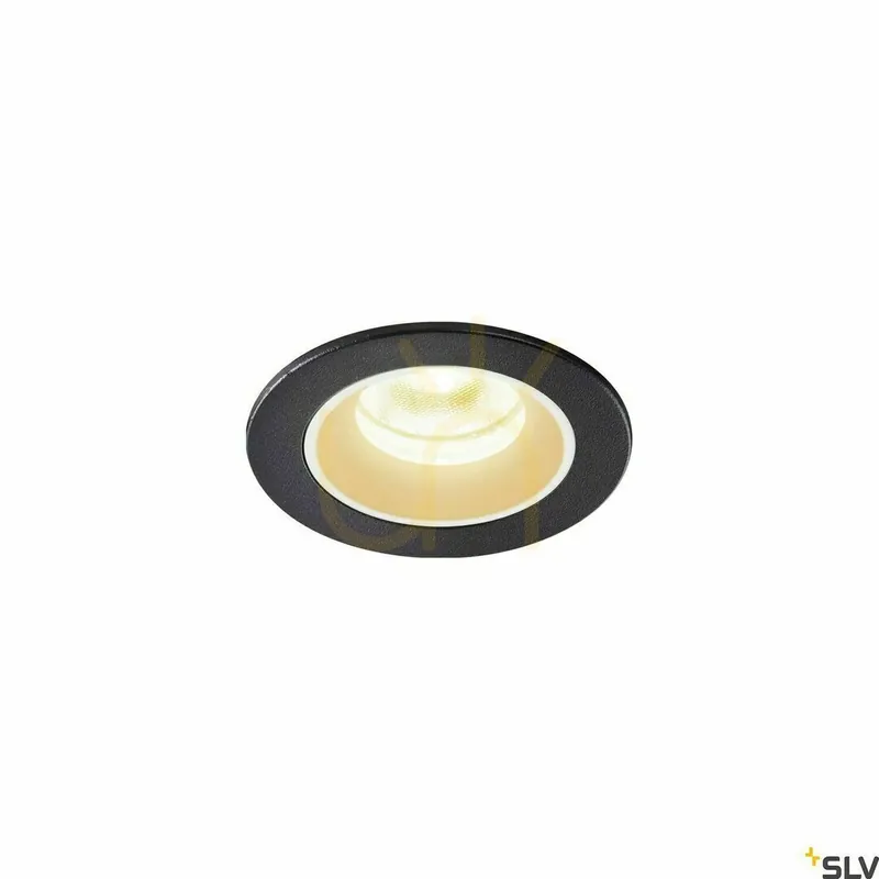 Spot încastrat SLV NUMINOS XS negru/alb 7W 3000K 720lm IP20/IP44 1005524 Super ofertă