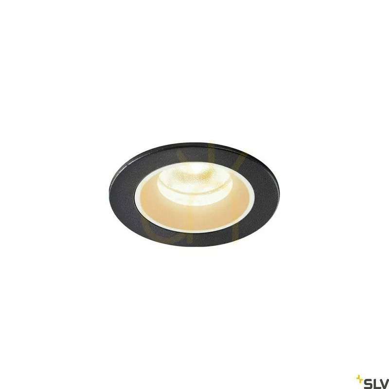 Spot încastrat SLV NUMINOS XS negru/alb 7W 2700K 670lm IP44 1005506 Ofertă