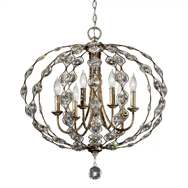 Leila 6 Lumini candelabru Elstead Calitate înaltă