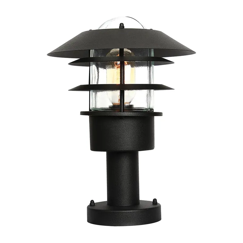 Helsingor Lanternă cu piedestal cu 1 lumină - negru Elstead Discount