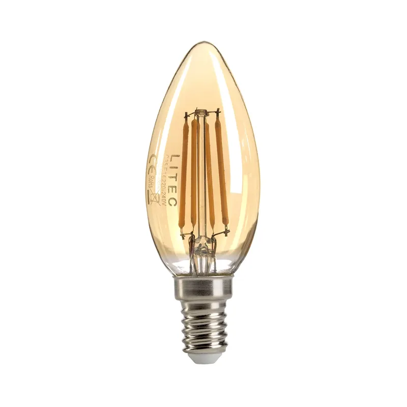Lampă Litec Candle Style Amber E14 Elstead Nu rata
