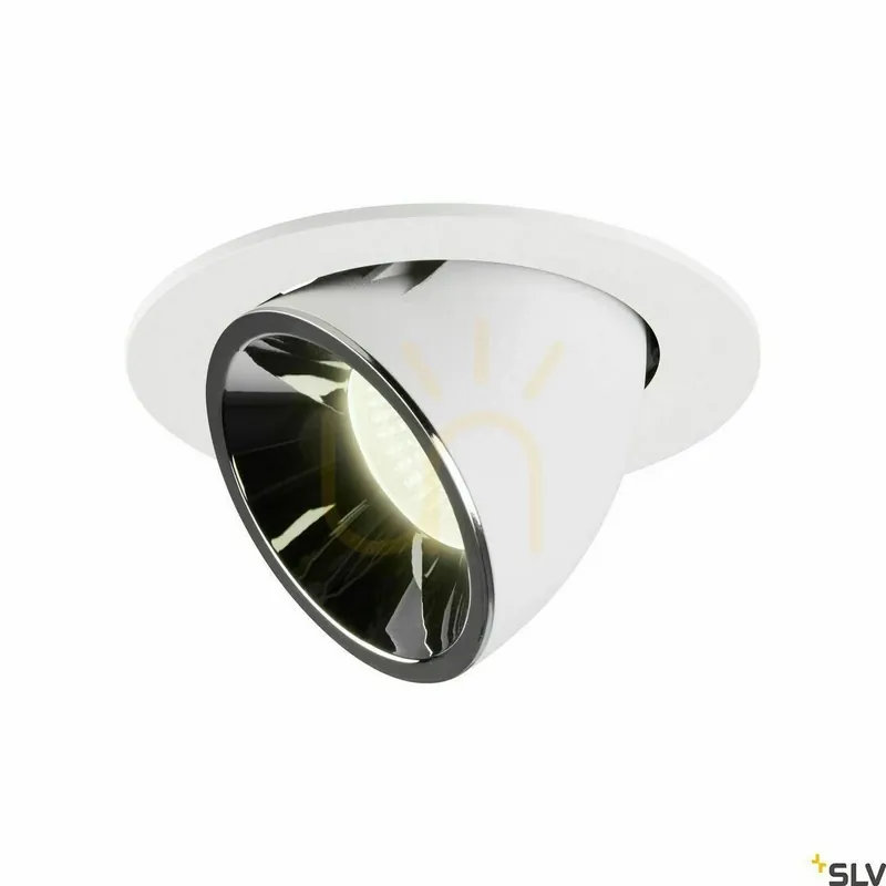 Spot încastrat SLV NUMINOS GIMBLE L alb/crom 25,4W 4000K 2350lm 1006025 Preț promoțional