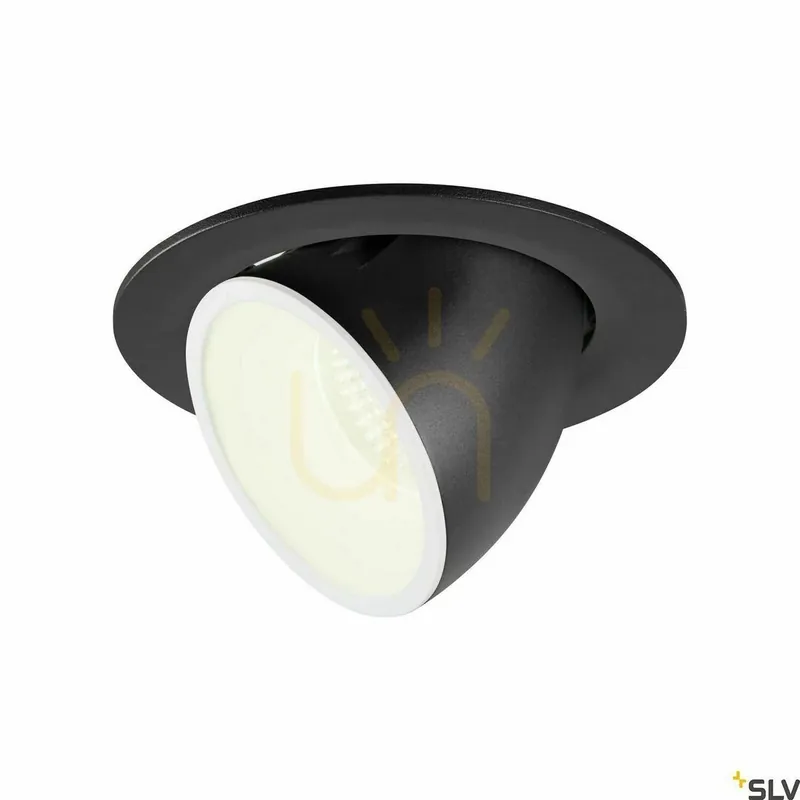 Spot încastrat SLV NUMINOS GIMBLE L negru/alb 25,4W 4000K 2450lm 1006012 Cumpărături sigure