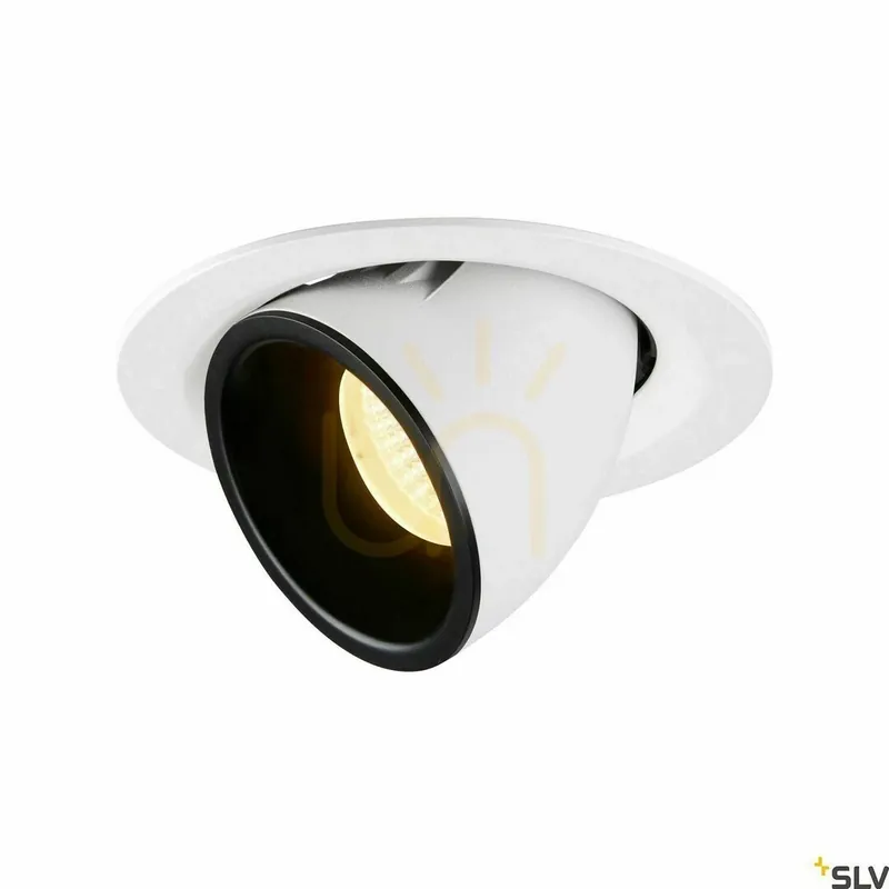 Doar azi Spot încastrat SLV NUMINOS GIMBLE M alb-negru 17,5W 3000K 1500lm 1005951