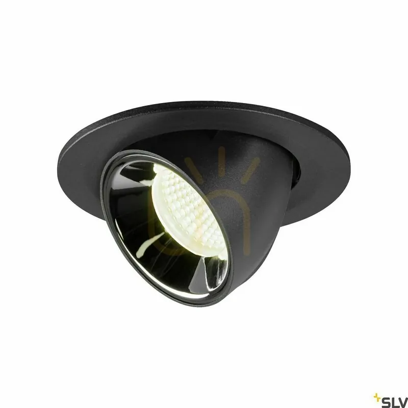 Spot încastrat SLV NUMINOS GIMBLE S negru/crom 8,6W 4000K Ø10 cm 1005905 Ieftin