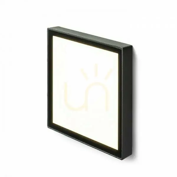 Dejavu Sq 14 Corp de iluminat de exterior încastrat negru 230 V Led 6 W Ip65 3000 K Preferatul clienților