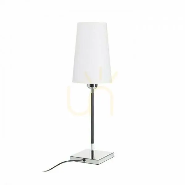 Noutate Lampă de masă Lulu alb/negru cromat 230 V E27 28 W.