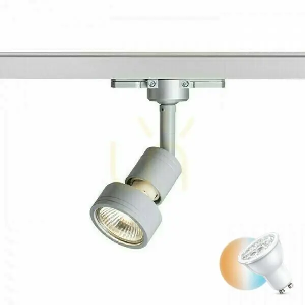 Noutate Purina Spotlight pentru 3 faze Silver Grey Rail 230 V Gu10 50 Watt.