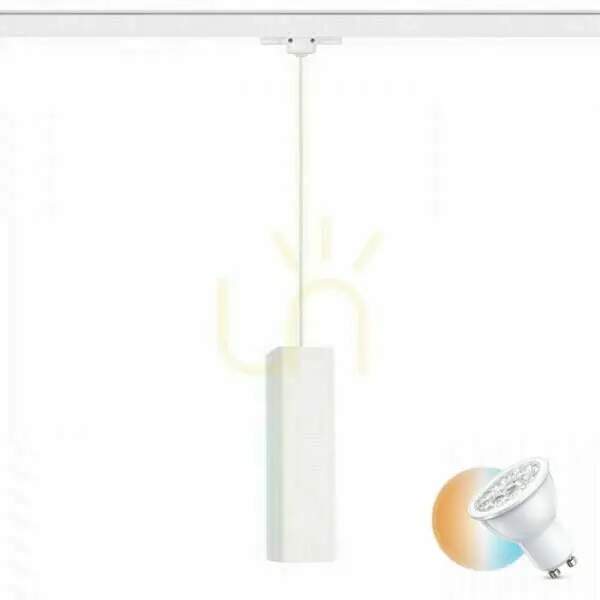 Jack Rc Lampă cu pandantiv pentru șină trifazică de gips 230 V Gu10 35 W. Ofertă de sezon