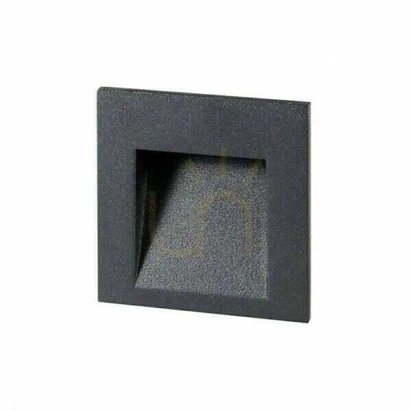 Preț promoțional Corp de iluminat de exterior încastrat Tess Sq Anthracite 230 V Led 3 W Ip54 3000 K