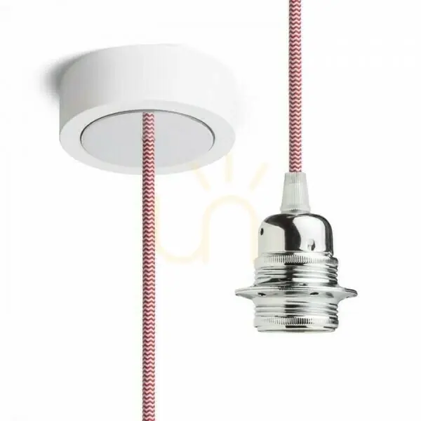 Abajur, set hexagonal pentru suspendare Bp+Cz/Bk+Cho+Chp1 230 V E27 28 W. Lichidare de stoc