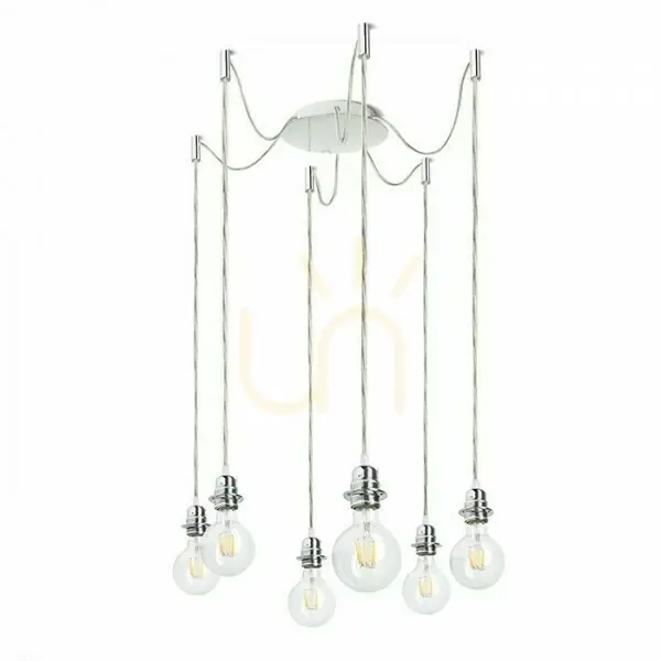 Abajur, abajur de lampă Kombix 6 Hanging Set Chp+Tk+Cho 230 V E27 6x28 W. Preț promoțional