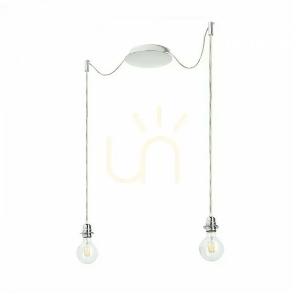 Abajur, abajur de lampă Kombix 2 Set de suspendare Chp+Tk+Cho 230 V E27 2x28 W. Preț redus