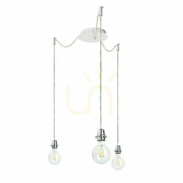 Abajur, abajur de lampă Kombix 3 Set de suspendare Bp+Tk+Cho 230 V E27 3x28 W. Retur gratuit