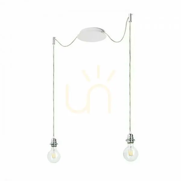 Abajur, abajur de lampă Kombix 2 Set de suspendare Bp+Tk+Cho 230 V E27 2x28 W. Popular