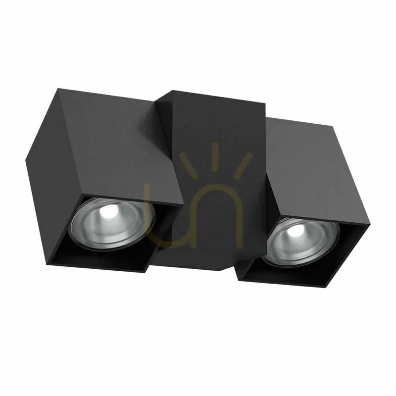 Cumpără acum Spot LED GU10 Antigo Cube 2 negru oțel 95 mm 2294