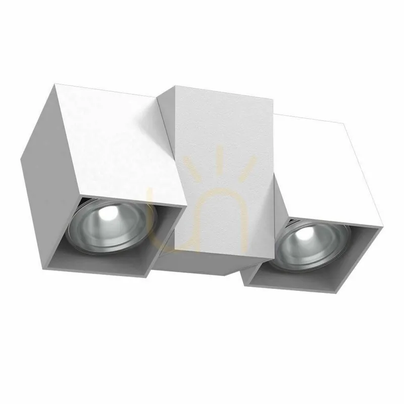 Vezi acum Spot LED GU10 Antigo Cube 2 alb oțel 95 mm 2295