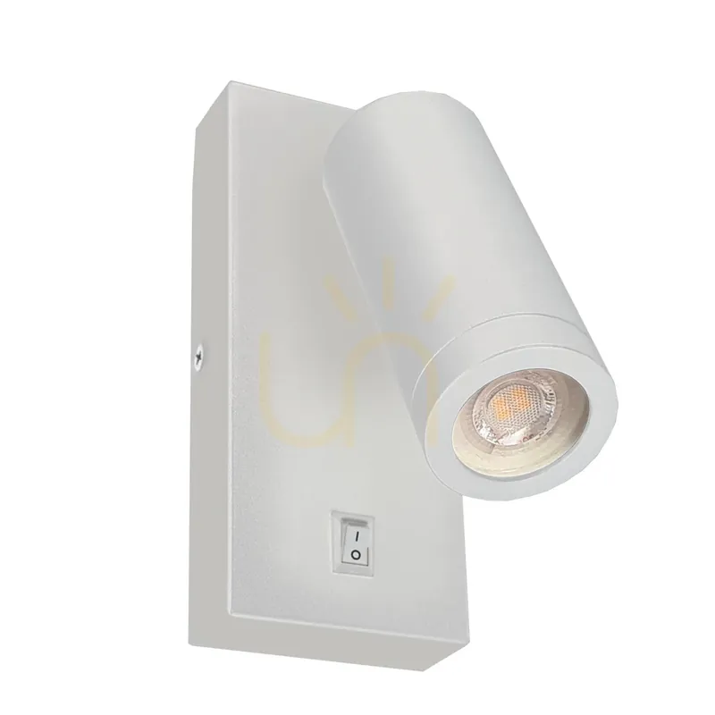Plată securizată Aplică perete Antigo Doku alb oțel LED MR11 14 cm 4026