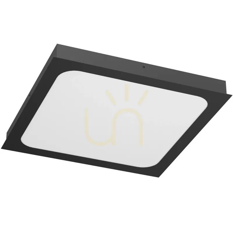 Calitate înaltă Plafonieră LED Antigo Hika negru 41x41 cm 3000K 3200 lm 1052