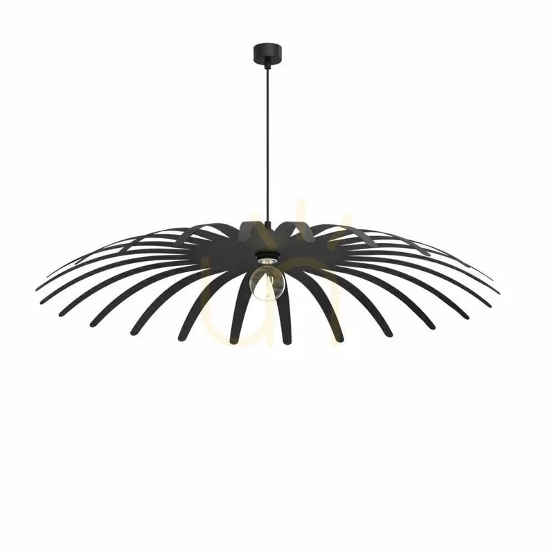Noutate Lampă suspendată Antigo Spino P negru oțel 95 cm 5012