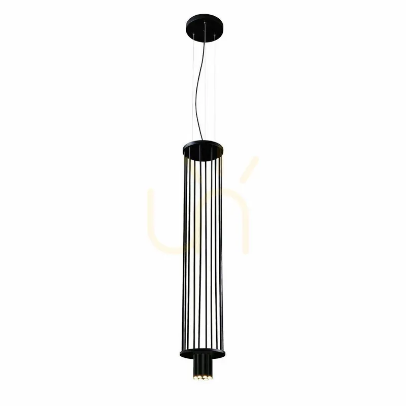 Discount Lampă suspendată Antigo IHI 8xG9 negru oțel 264 cm 9007