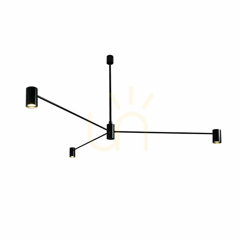 Lampă suspendată Antigo Dakata 3 negru LED MR11 aluminiu oțel 5648 Discount