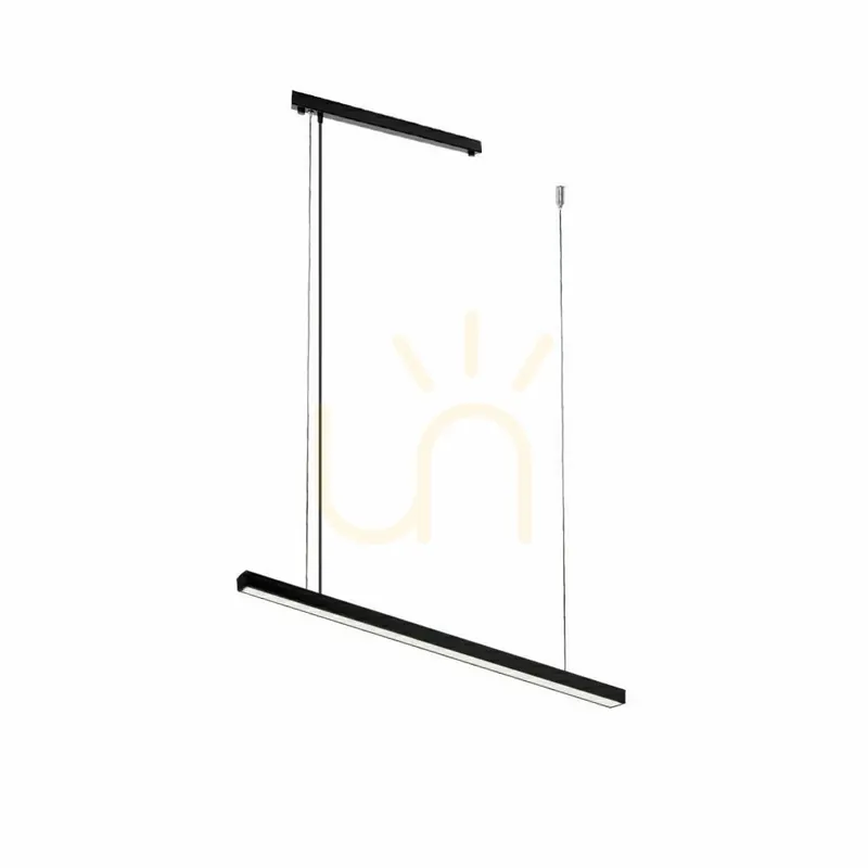 Plată securizată Lampă suspendată LED Antigo Hiate Line negru 90 cm 4000K 1846