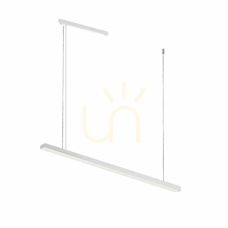 Lustră suspendată LED Antigo Hiate Line albă 120 cm 4000K 1851 Chilipir