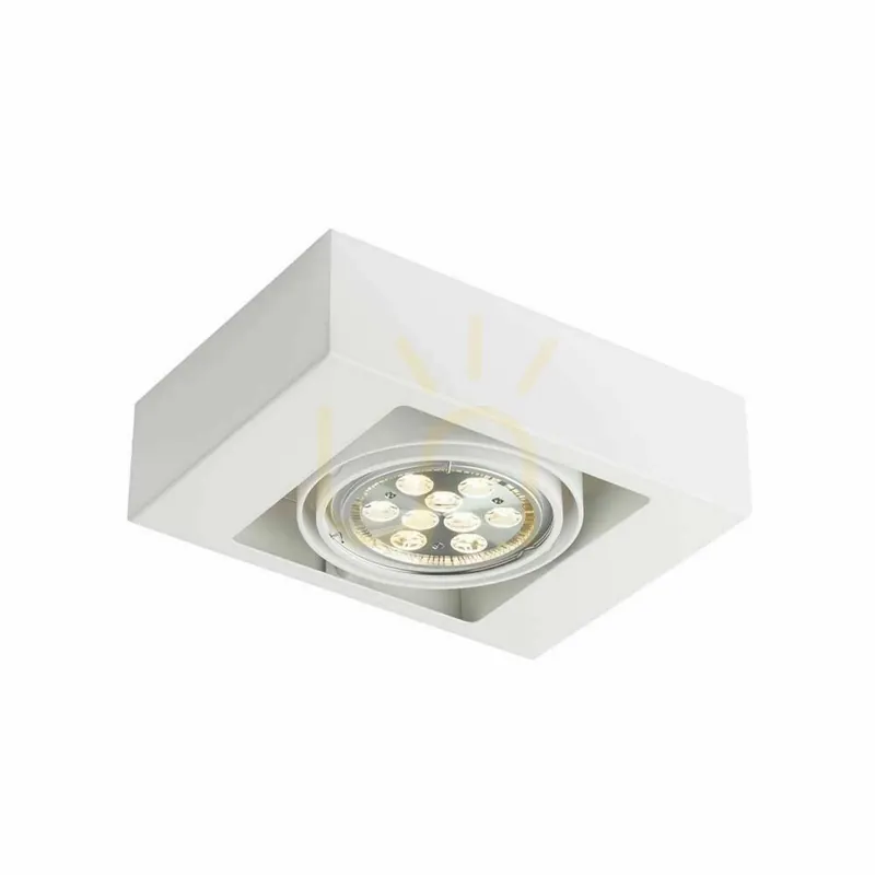 Popular Plafonieră LED ES111 Antigo Koga 1 alb aluminiu 25x18 cm 7115
