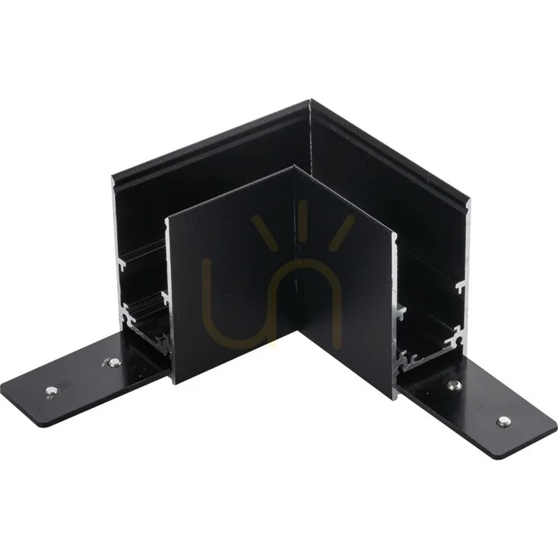 Conector L Antigo Komatsu 48V pentru șină magnetică aparentă negru aluminiu 6517 Ofertă limitată