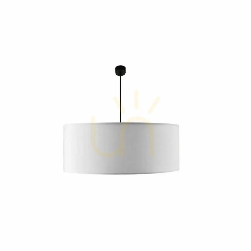 Chilipir Lampă suspendată Antigo Lamego albă 50 cm țesătură oțel E27 LED 5185