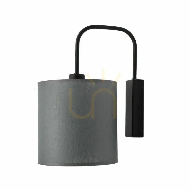 Ofertă specială Aplică Antigo Lamego K gri 32 cm E27 țesătură/oțel 4045