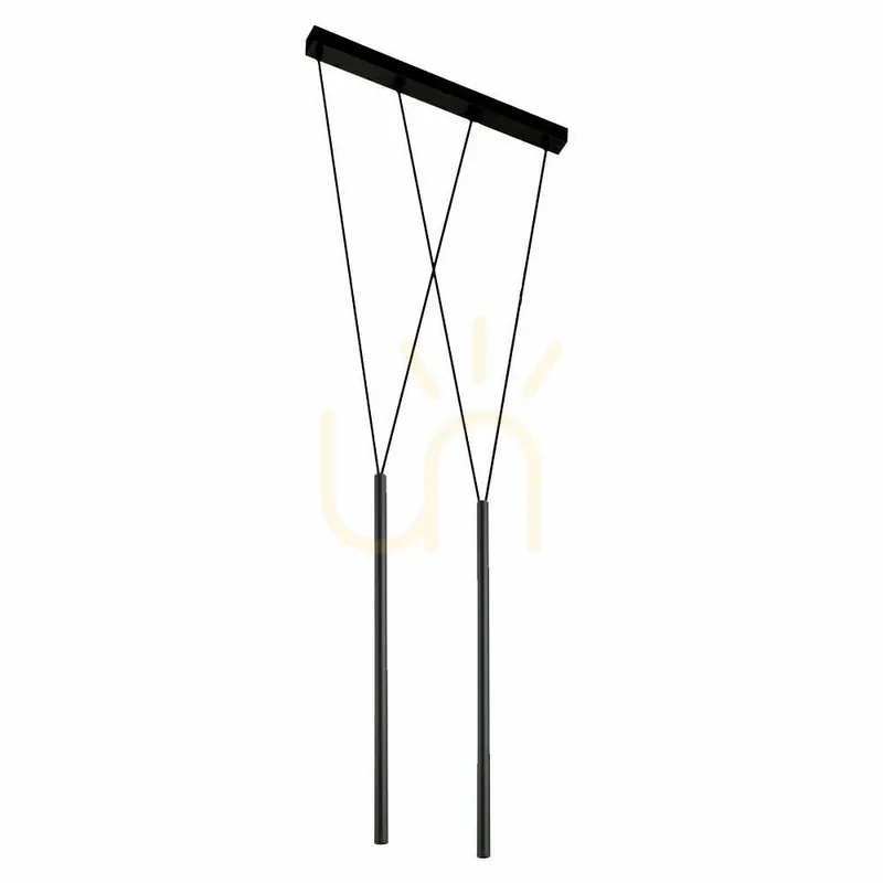Lampă suspendată Antigo Miaki 2xG9 negru oțel 53 cm 5165 Retur gratuit