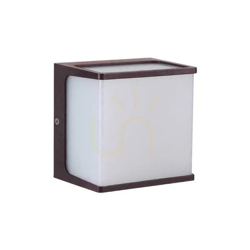 V-TAC 8W LED IP65 120x120 Brown VT-708 4000K 800lm Lumină de perete pentru grădină. Reducere specială