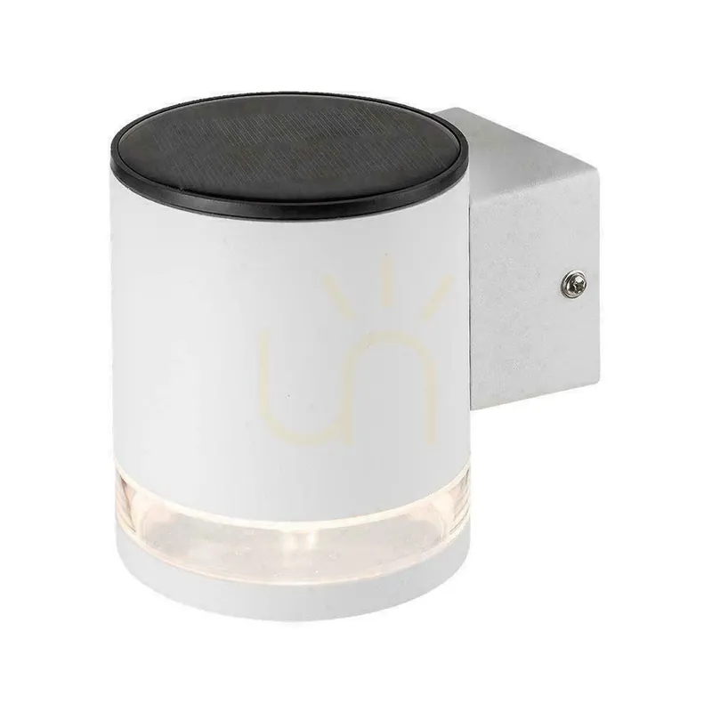 Lampă de perete de grădină Solar V-TAC 1W LED alb IP54 VT-1139 3000K 70lm 3 ani garanție Reducere extra