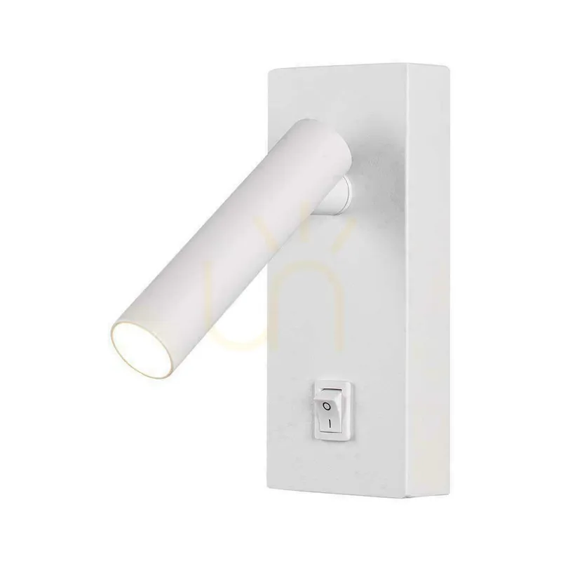 Corp de iluminat LED V-TAC 2W Lampă de perete Hotel Bed Switch Alb VT-402 4000K 150lm Bestseller