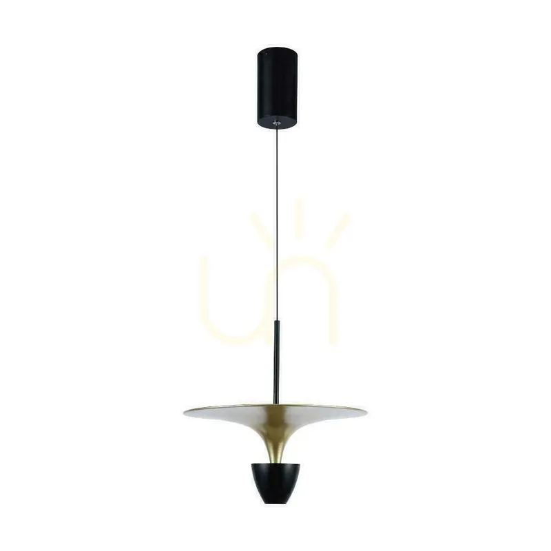Livrare expres V-TAC 9W LED Pandantiv Corp de iluminat Negru+Gold VT-7832 3000K 1000lm